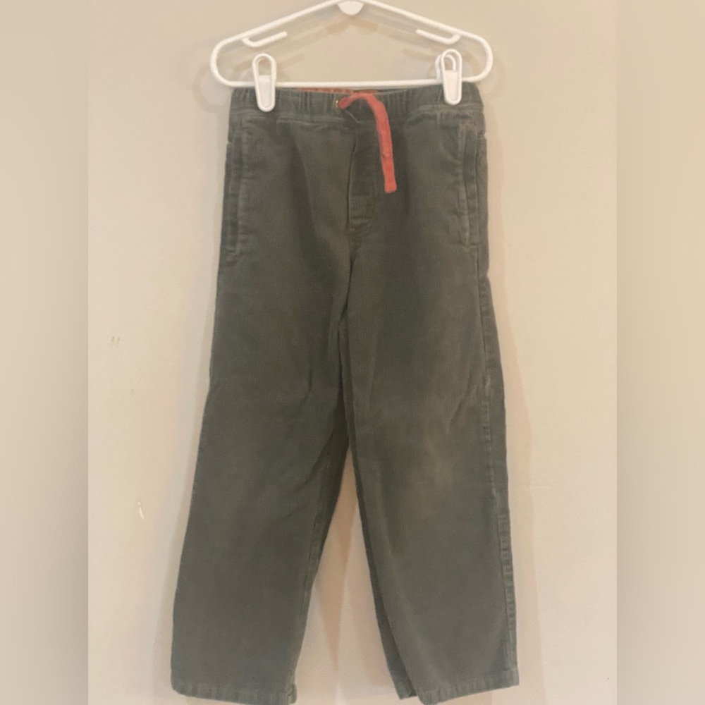 Mini Boden Grey Corduroy Pants size 6Y
